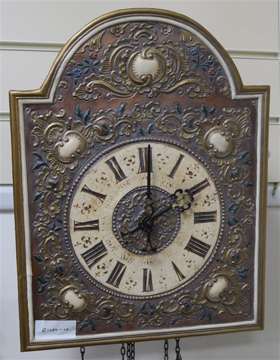 Continental wall clock, 42c high